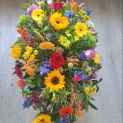 Colourful Casket Spray