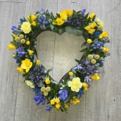 Primrose & Blue Heart